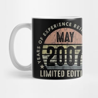 Born In May 2007 Vintage Sunset 13th Birthday All Original Mug